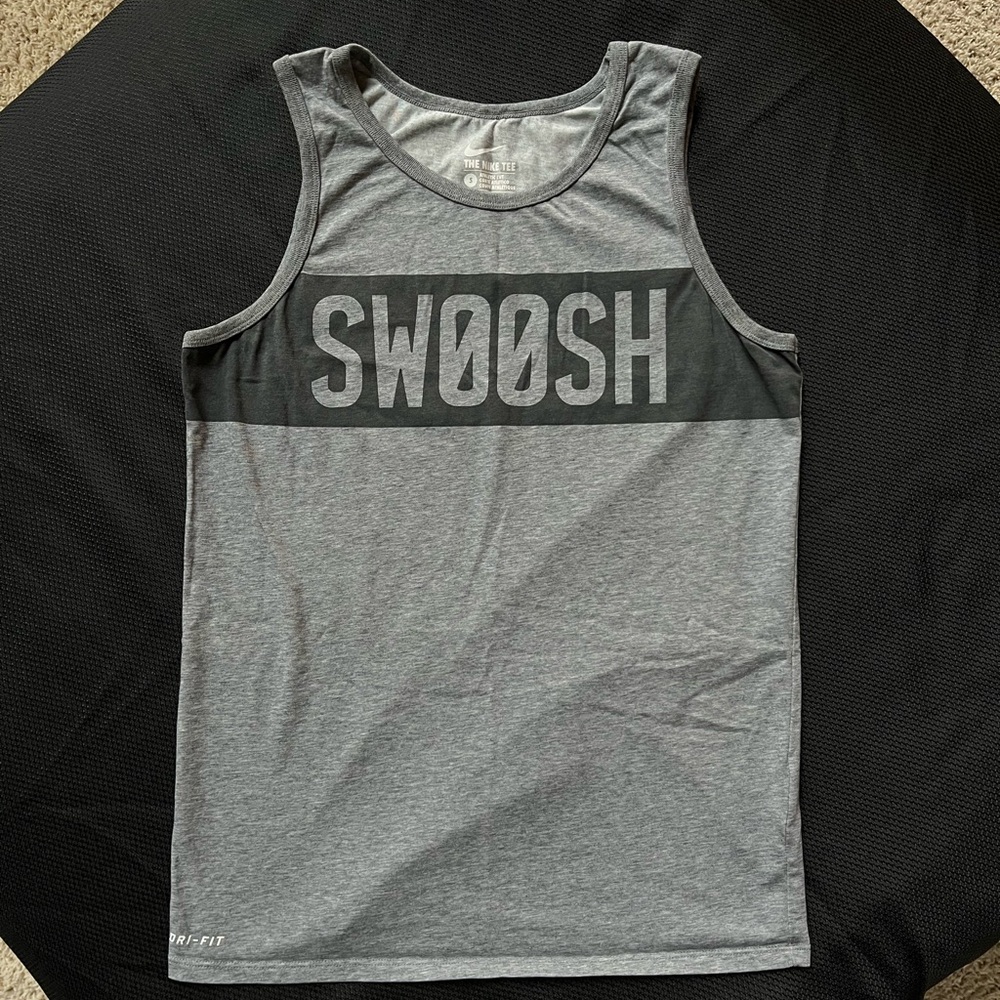 Nike Gray Swoosh Tank Top